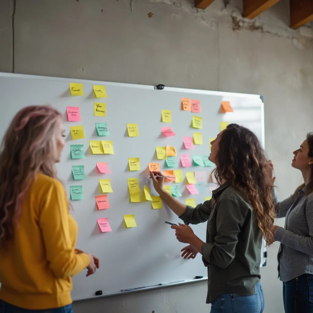 Taller de innovación con participantes activos